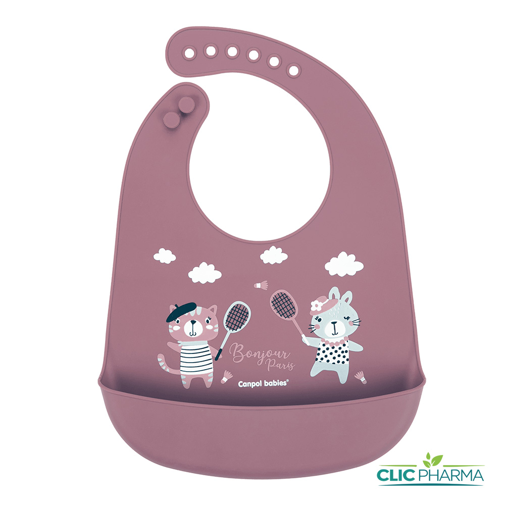 CANPOL BABIES BAVOIR SILICONE RED 4M+ 74 027