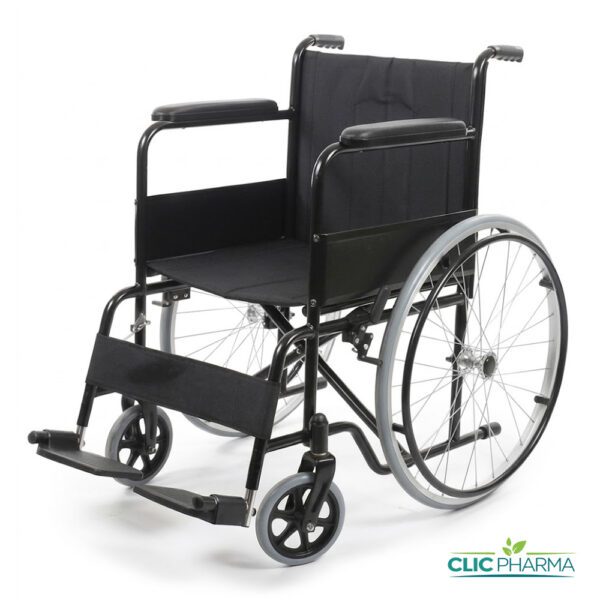 CHAISE ROULANTE ADULTES NOIR