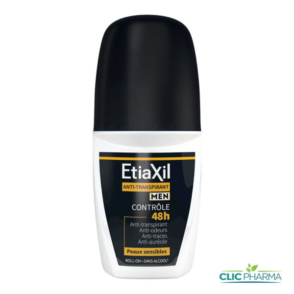 ETIAXIL DEODORANT HOMME ANTI TRNSPIRANT PEAUX SENSIBLE 48H ROLL-ON 50ML