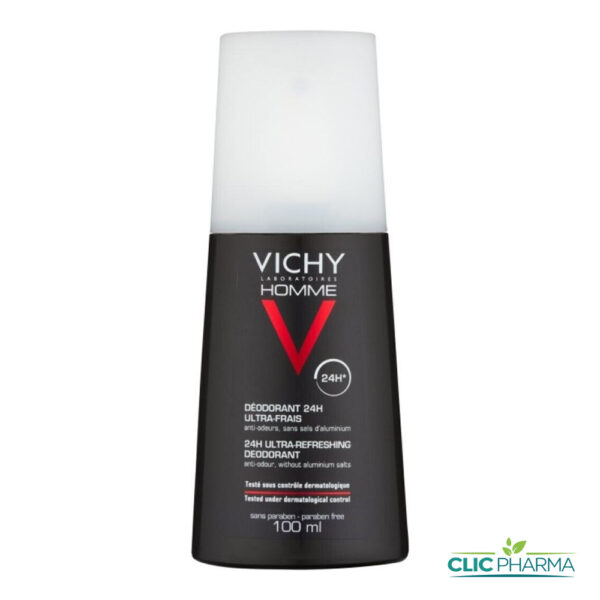 VICHY DEODORANT ULTRA-FRAIS HOMME 24H VAPORISATEUR 100ML