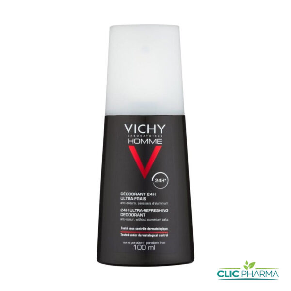 VICHY DEODORANT ULTRA-FRAIS HOMME 24H VAPORISATEUR 100ML