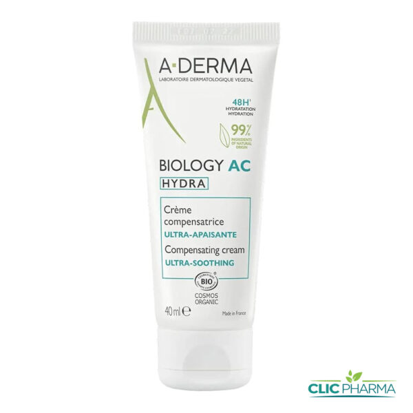 A-DERMA BIOLOGY AC HYDRA CREME COMPENSATRICE ULTRA-APAISANTE 40ML
