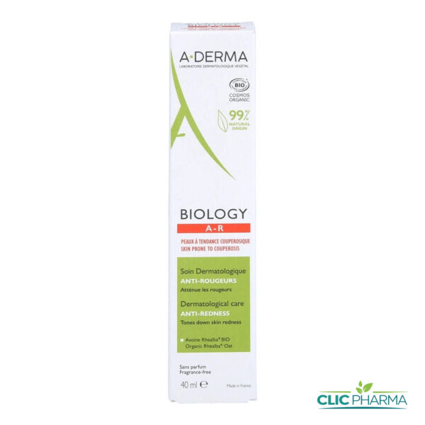 A-DERMA BIOLOGY AR SOIN DEMATOLOGIQUE ANTI-ROUGEURS 40ML