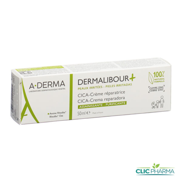 A-DERMA DERMALIBOUR+ CICA-CREME REPARATRICE ASSAINISSANTE 50ML