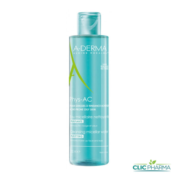 A-DERMA PHYS-AC EAU MICELLAIRE PURIFIANTE 200ML
