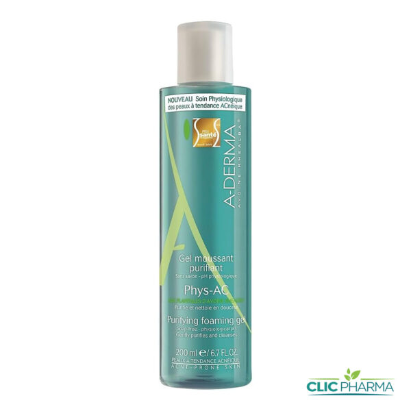 A-DERMA PHYS-AC GEL MOUSSANT PURIFIANT 200ML