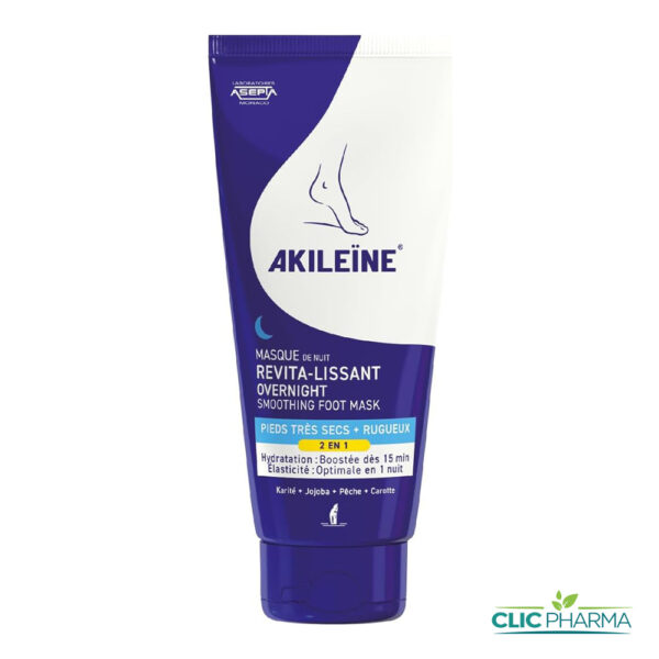 AKILEINE MASQUE DE NUIT REVITA-LISSANT PIEDS TRES SECS 100ML