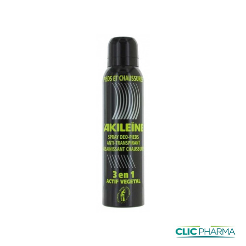 AKILEINE SPRAY DEO PIEDS ET CHAUSSURE NOIR 150ML 500