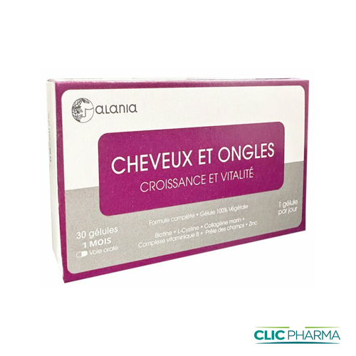 ALANIA COMPLEMENT ALIMENTAIRE CHEUVEUX ET ONGLES 30 GEL 500