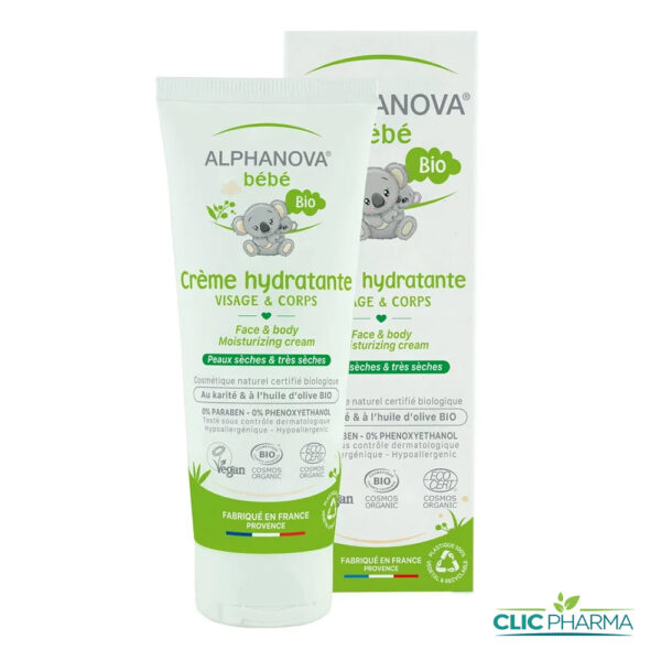ALPHANOVA BEBE BIO CREME HYDRATANTE VISAGE CORPS 75ML