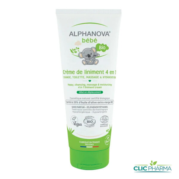 ALPHANOVA BEBE BIO CREME LINIMENT 4EN1 200ML
