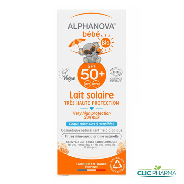 ALPHANOVA BEBE BIO ECRAN LAIT SPF50+ 50G