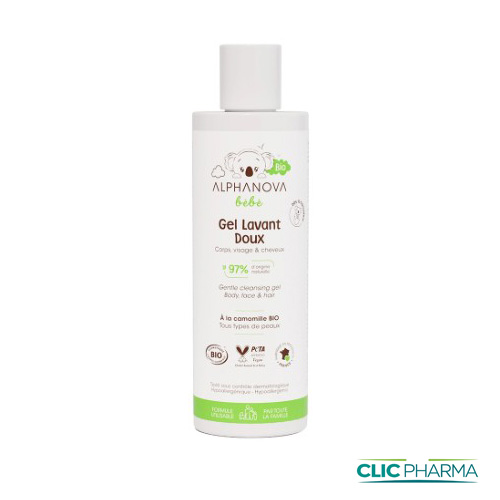 ALPHANOVA BB GEL LAVANT DOUX BIO 200ML 500