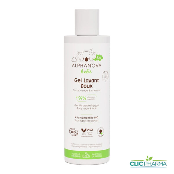 ALPHANOVA BEBE GEL LAVANT DOUX BIO 200ML