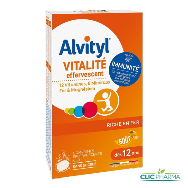 ALVITYL VITALITE (30 COMPRIMES EFFERVESCENT SANS SUCRE)