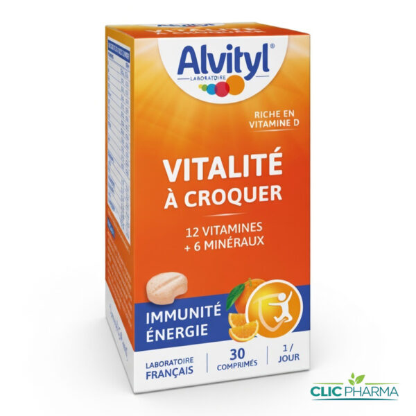 ALVITYL VITALITE GOUT FRAISE (30 COMPRIMES A CROQUER)