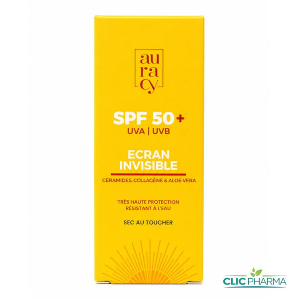 AURACY ECRAN SOLAIRE INVISIBLE SPF50+ 50GR