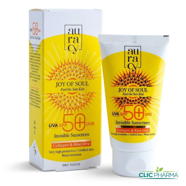 AURACY JOY OF SOUL ECRAN SOLAIRE INVISIBLE SPF50+ 50GR