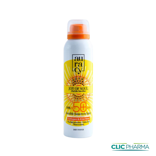 AURACY ECRAN INVI SPRAY SPF50 COLLAGEN ALEO VERA 150ML 500
