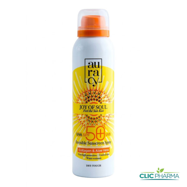 AURACY ECRAN SOLAIRE INVISIBLE SPRAY SPF50+ 150ML