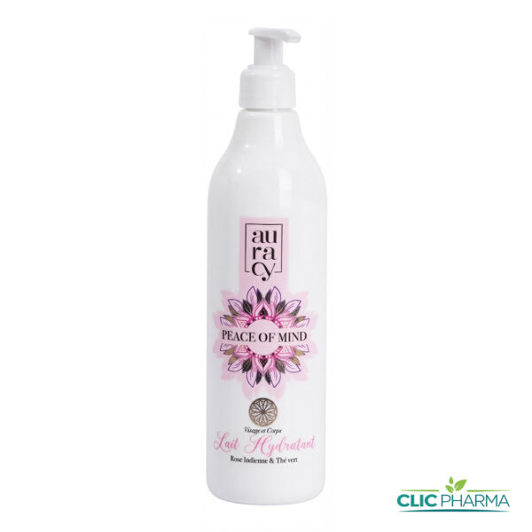 AURACY PEACE OF MIND LAIT HYDRATANT ROSE INDIENNE & THE VERT 400ML