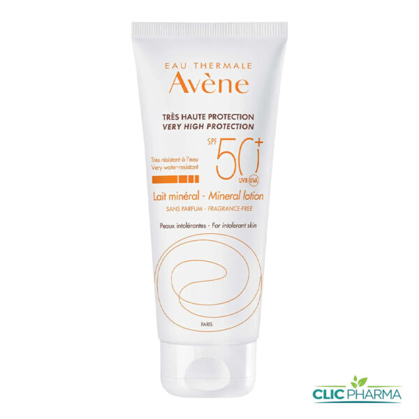 AVENE SOLAIRE LAIT MINERAL TRES HAUTE PROTECTION SPF50+ 100ML
