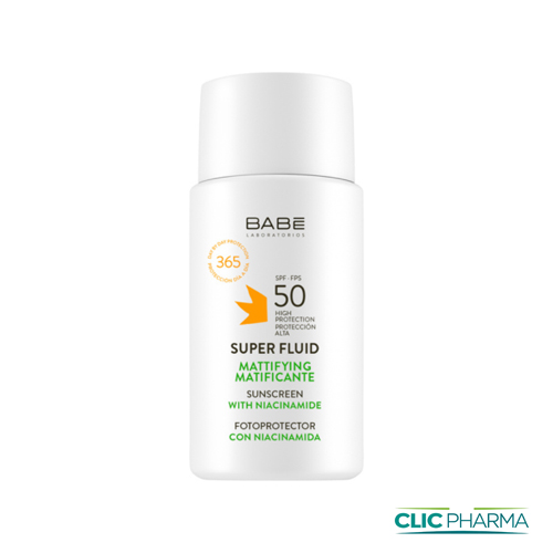 BABE SUNSCREEN MATIFIANTE SUPER FLUID SPF50 50ML 500