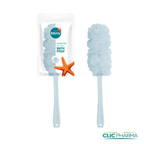 BALMY BATH POUF WITH HANDLE 500