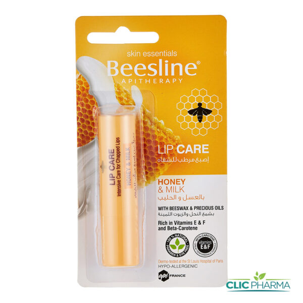 BEESLINE BAUME A LEVRES MIEL LAIT 4GR