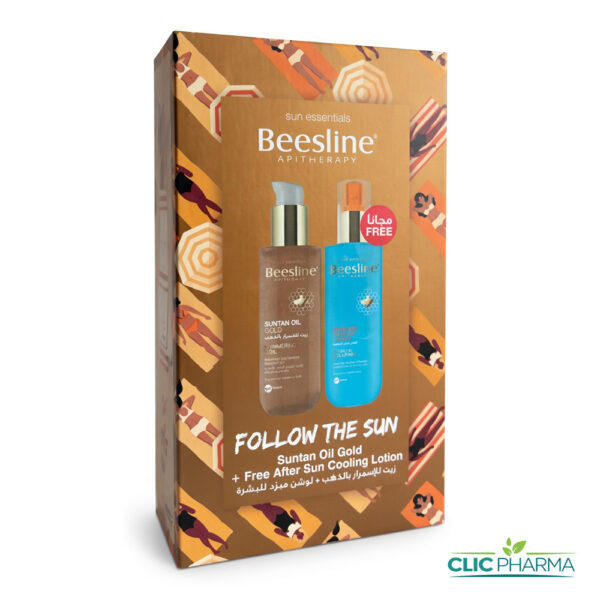 BEESLINE COFFRET SUNTAN OIL GOLD + AFTER SUN LOTION GRATUITE