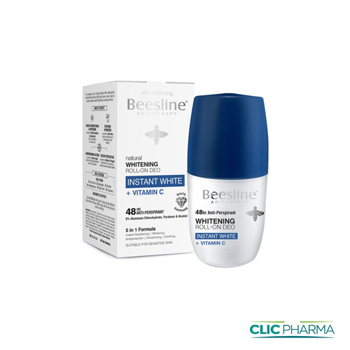 BEESLINE DEO ECLAIR INSTANT WHITE+VIT C 48H ROLL-ON 50ML 500