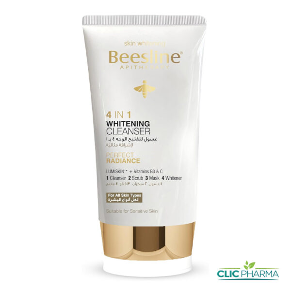 BEESLINE GEL NETTOYANT ECLAIRCISSANT VISAGE 4EN1 150ML