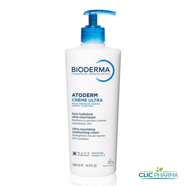 BIODERMA ATODERM CREME HYDRATANTE ULTRA-NOURISSANTE POMPE 500ML