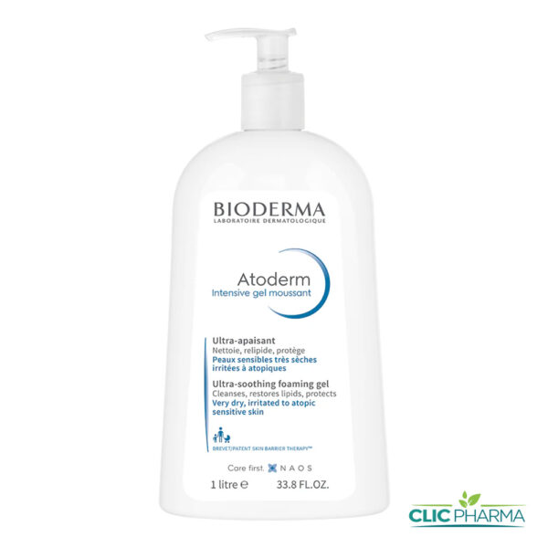 BIODERMA ATODERM INTENSIVE GEL MOUSSANT ULTRA-APAISANT 1L