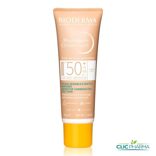 BIODERMA PHOTODERM COVER TOUCH MINERAL TEINTE CLAIRE SPF50+ 40GR