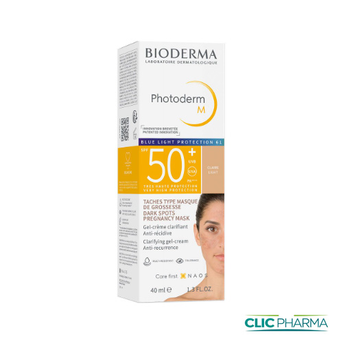 BIODERMA PHOTODERM M ECRAN SPF 50+ CLAIRE LIGHT 40ML 500