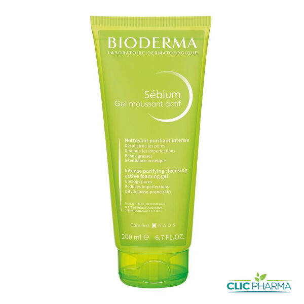 BIODERMA SEBIUM GEL MOUSSANT ACTIF 200ML