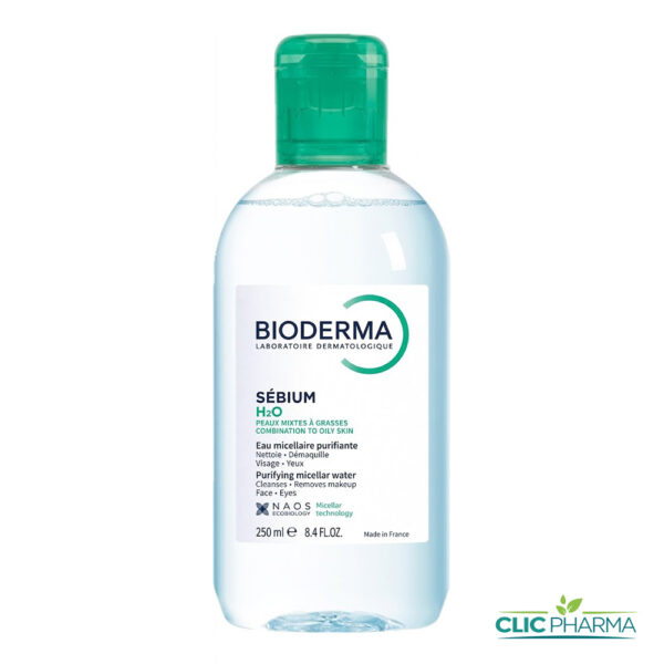 BIODERMA SEBIUM H2O EAU MICELLAIRE NETTOYANTE PURIFIANTE 250ML