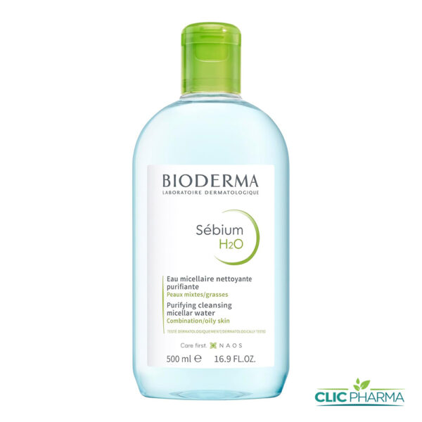 BIODERMA SEBIUM H2O EAU MICELLAIRE NETTOYANTE PURIFIANTE 500ML