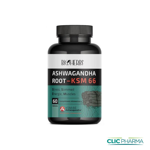 BIOHERBS ASHWAGANDHA KSM-66 GELULES B60 500