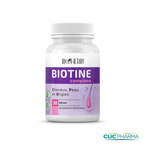 BIOHERBS BIOTINE COMPLEXE 30 GELULES 500