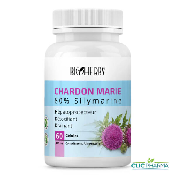 BIOHERBS CHARDON MARIE 80% SILYMARINE (60 GELULES)