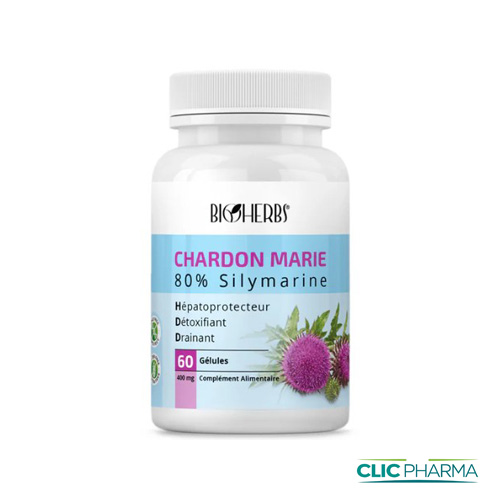 BIOHERBS CHARDON MARIE 80% GELULES B60 500