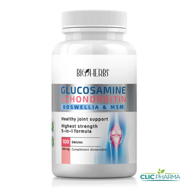 BIOHERBS GLUCOSAMINE COMPLEXE (100 GELULES)