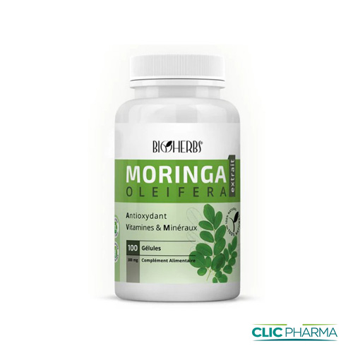 BIOHERBS MORINGA OLEIFERA GELULES B100 500