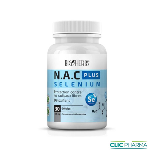 BIOHERBS NAC + SELENIUM 30 GELULES 500
