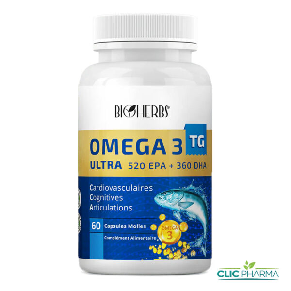 BIOHERBS OMEGA 3 ULTRA (60 GELULES)
