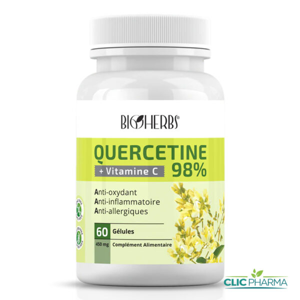 BIOHERBS QUERCETINE 98% (60 GELULES)