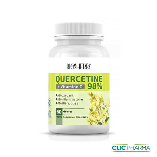 BIOHERBS QUERCETINE 98% GELULES B60 500