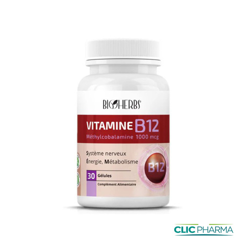 BIOHERBS VITAMINE B12 GELULES B30 500